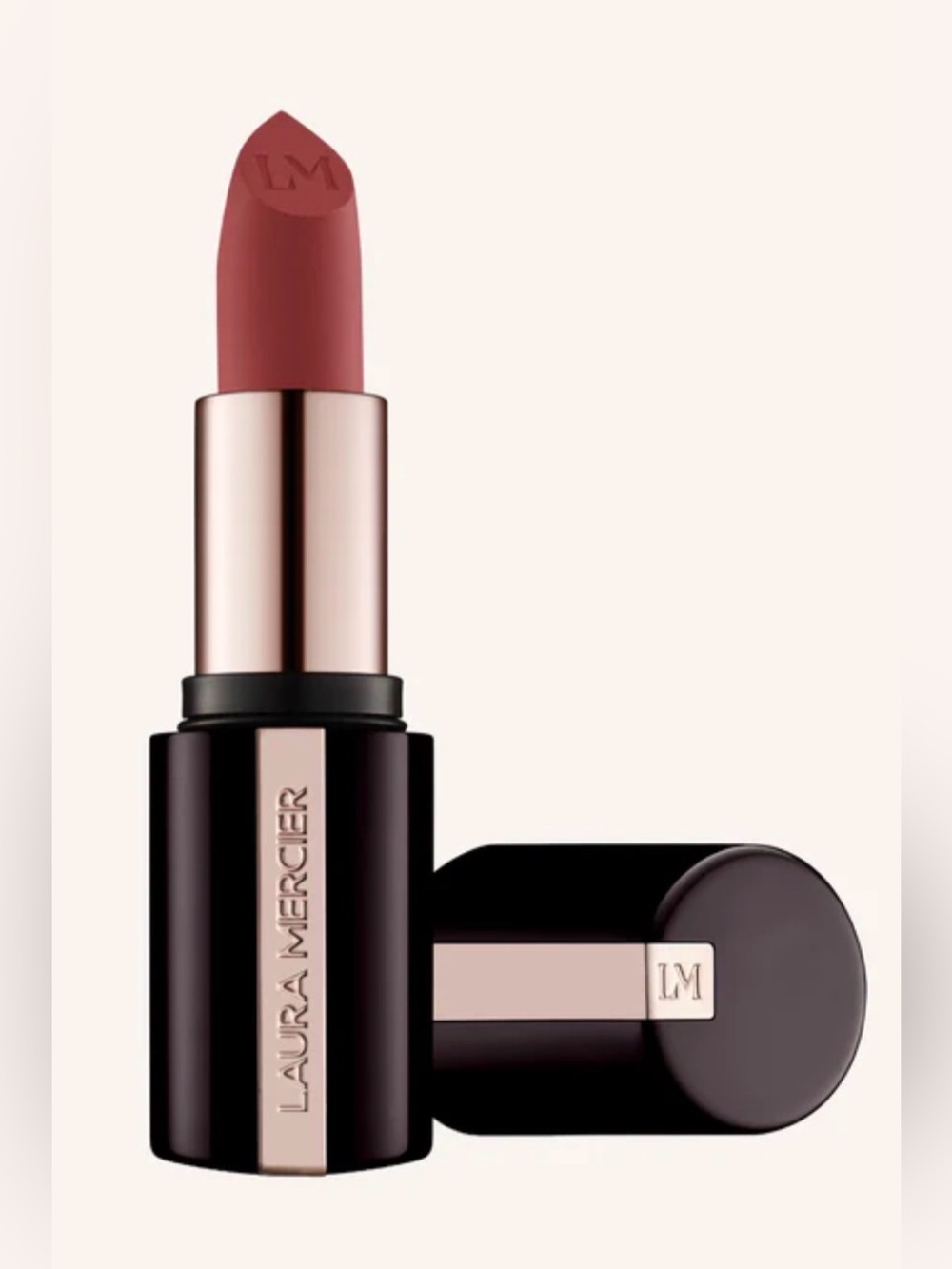 ✨NEW-Laura Mercier-Caviar Smoothing Matte Refillable Lipstick-Rosewood Silk